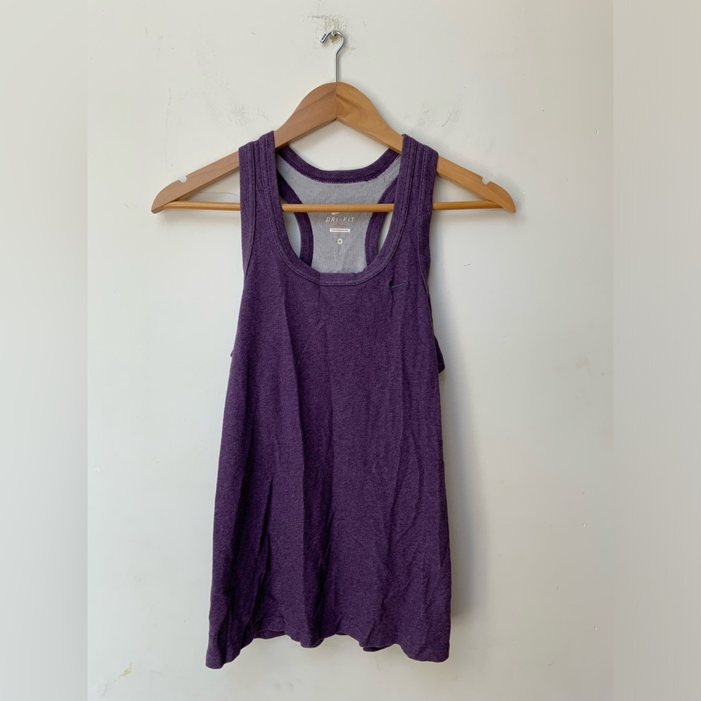 Nike Purple Ribbed Tank